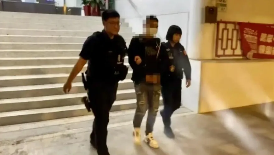 影/五木區腰間帶刀攜毒遭盤查　男子拒檢襲警遭壓制逮捕