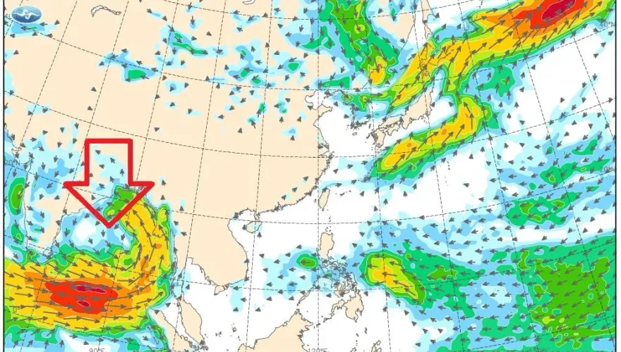 梅雨製造機來了！鄭明典曬「1圖」　他驚呼：步步朝台灣撲過來