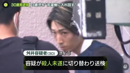 怎麼忍心！吵架後竟怒將女友3歲女兒丟進洗衣機按啓動　男子遭控殺人未遂