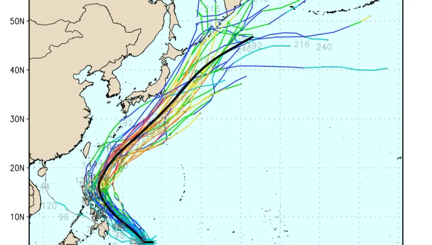 一號颱風「艾維尼」最新生成機率曝！　氣象署公布「未來一周路徑圖」