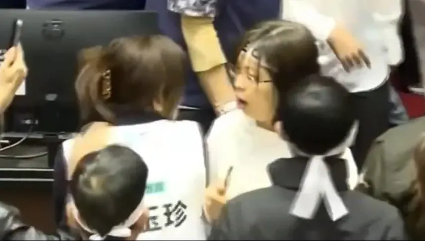快訊／綠白女委議場互毆　林淑芬右鉤拳重擊麥玉珍臉頰