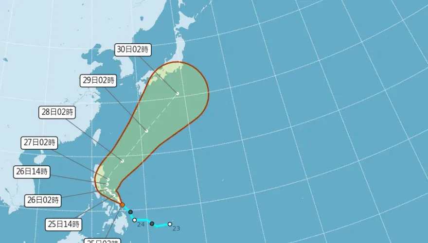 今年首颱艾維尼下午形成　預測路徑「往東北大迴轉」不侵台