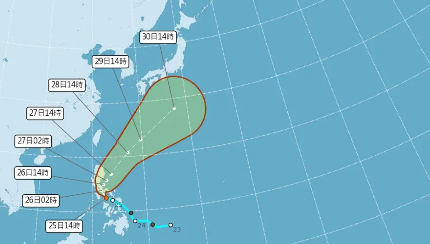 輕颱「艾維尼」今晚8時恐生成　下週鋒面水氣降雨「一片紅」