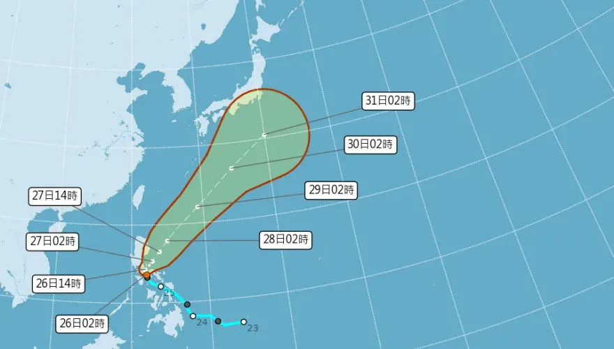 首颱艾維尼最快今生成！5/28鋒面挾強對流　全台「雨彈連炸3天」
