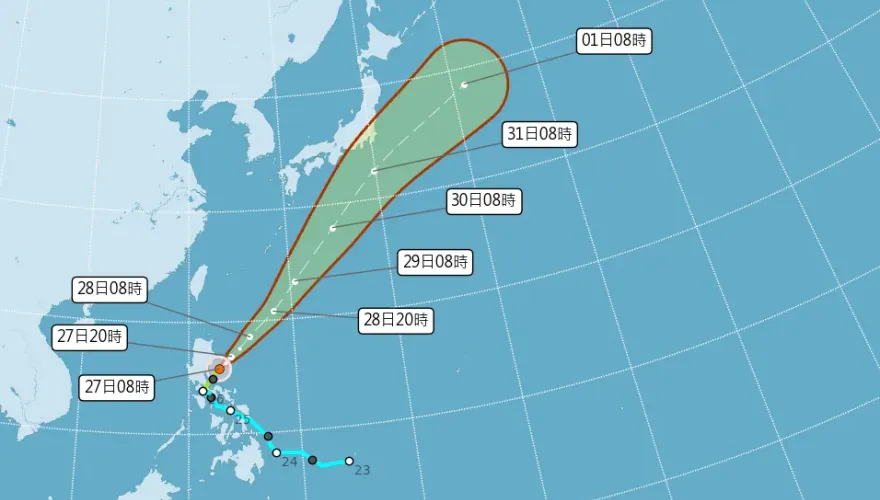 快訊/變中颱了！「艾維尼」增強　最新路徑曝光