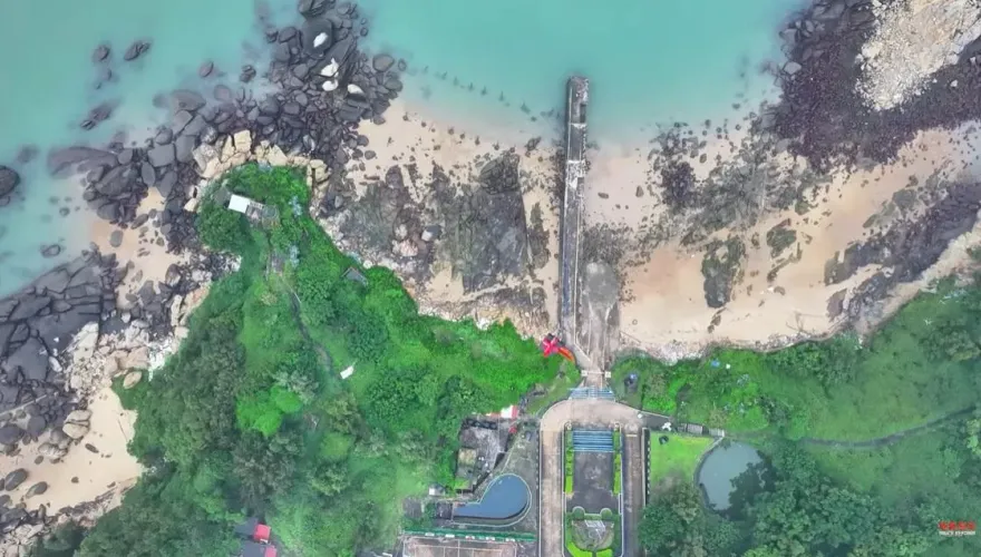 獨/對岸用「無人機」投擲標語在金門二膽島　事主曝原因：賴清德台獨是死路一條
