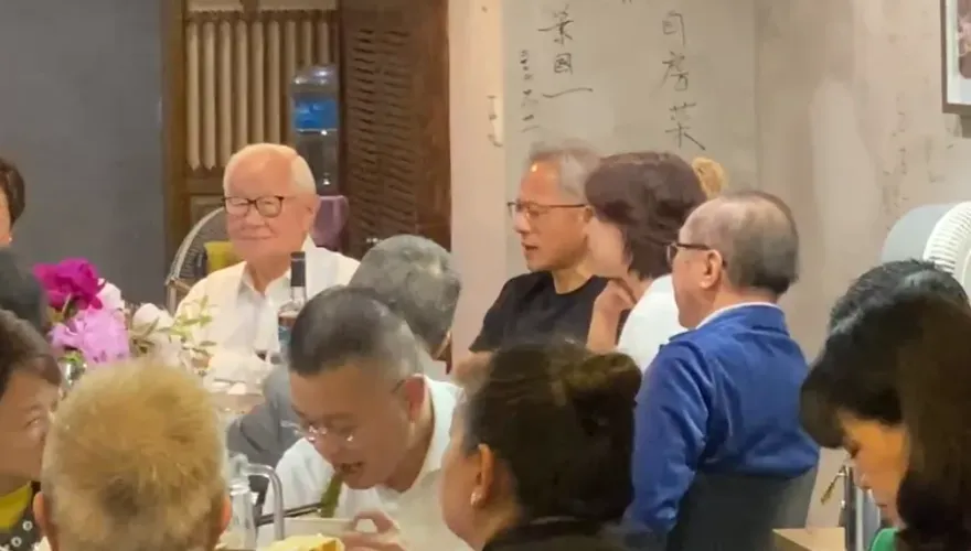 快訊/黃仁勳台北密會科技巨頭！名流私廚聚餐　林百里作東張忠謀夫婦出席