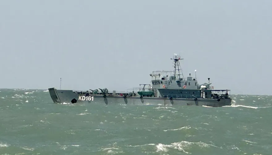 影/共軍登陸艇闖金門限制水域 海巡署曝驚險跟監畫面