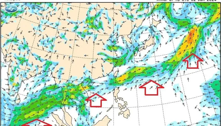 鄭明典PO「大氣長河」：昨通過台灣上空雨量可觀　下波鋒面誕生時間曝