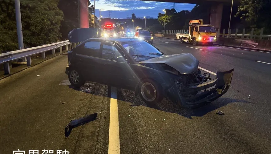 國3嘉義酒駕逆向釀多車連環撞　酒測值0.41