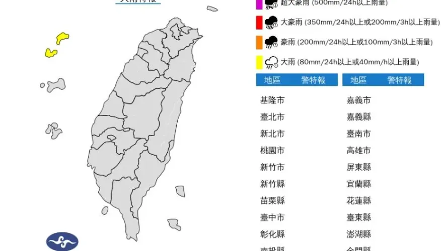 快訊/午後對流發展！「1縣市」急發大雨特報　雨彈一路炸到晚上