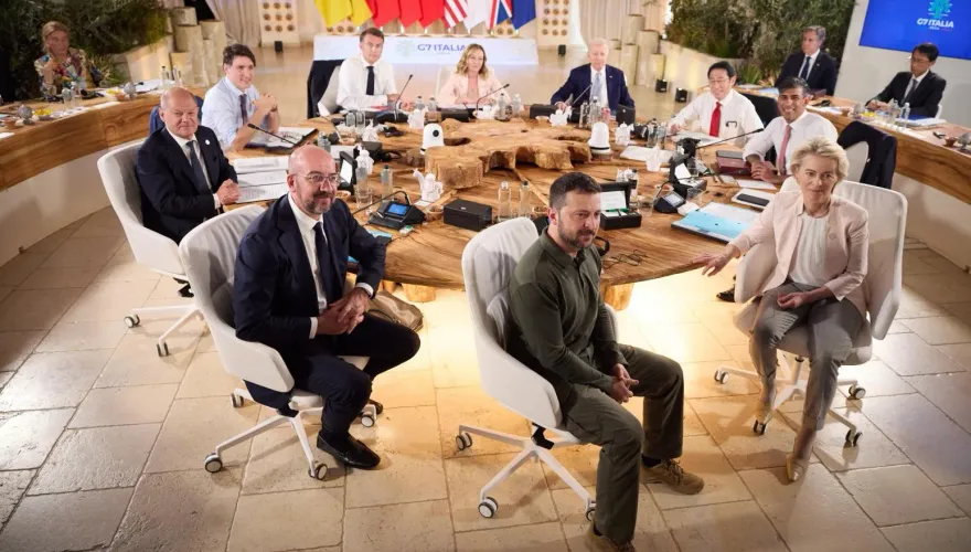 G7達共識！動用俄羅斯凍結資產獲利　供烏克蘭1.6兆貸款