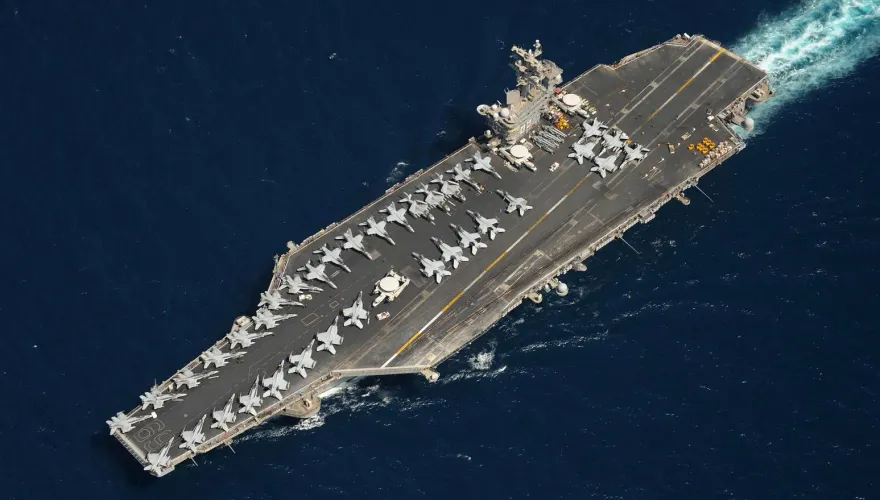 破解假訊息　媒體公開艾森豪號航艦現況