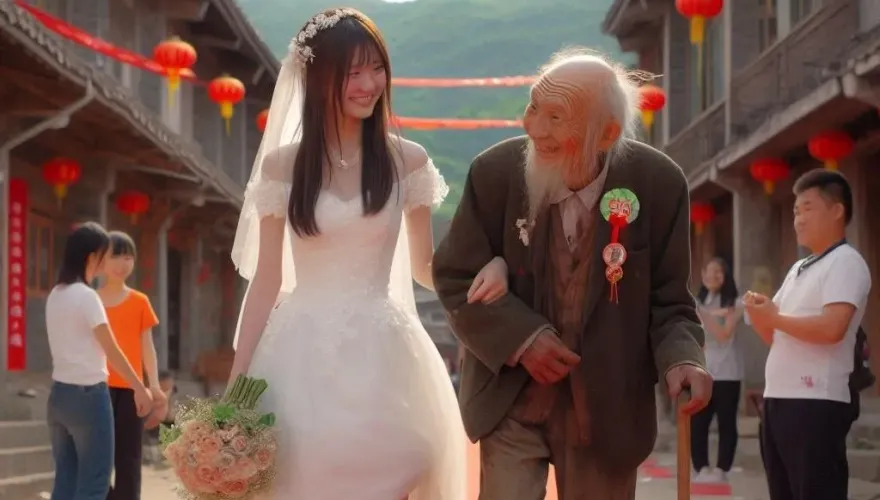 養老院爆出爺孫戀！23歲女看護甜嫁大57歲8旬翁　網虧「只是各取所需」