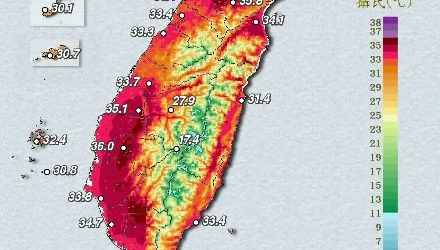 台北社子榮登6/22最熱冠軍！　氣象粉專示警：還不到最熱