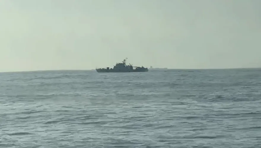 直擊／大陸海警船2編隊今晨直闖金門海域　海巡示警急驅離