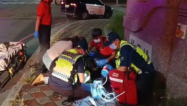 影/不敵死神！嘉義40歲男自撞橋墩　護理師下班路過伸援、送醫仍不治