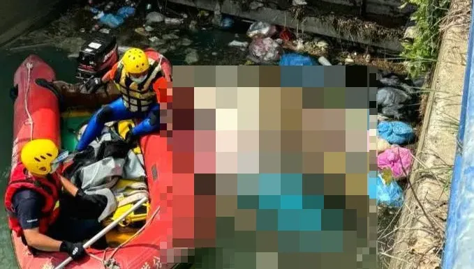 快訊/台南柳營嘉南大圳落水事故！消防搜救3.5小時發現1男遺體