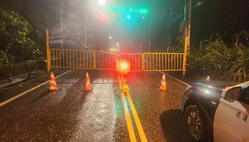 花蓮山區雨彈狂炸！蘇花路廊2處坍方落石　和中至崇德路段封閉