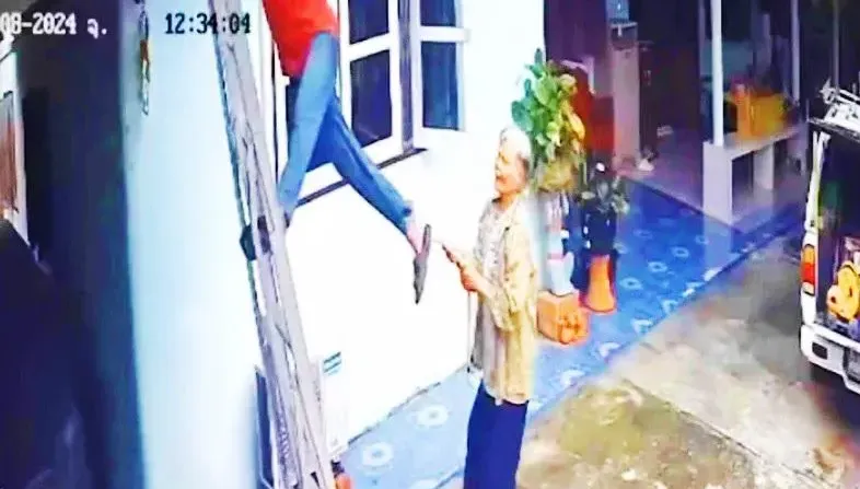 水電工觸電昏迷卡梯子　機警8旬婦照YT教學影片成功救人