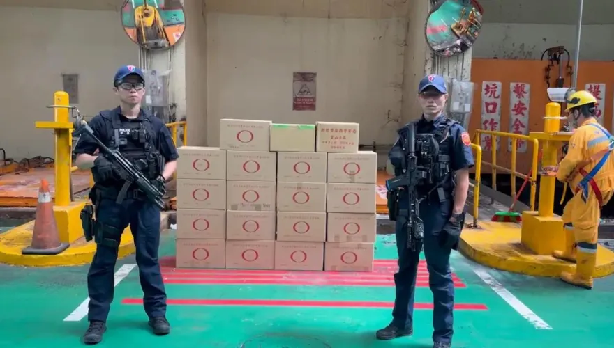 影/新北警銷燬近億元毒品　霹靂小組荷槍實彈戒護押送焚化爐