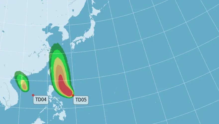 「雙颱」今將生成！7/24恐增強變中颱　風雨不可小覷