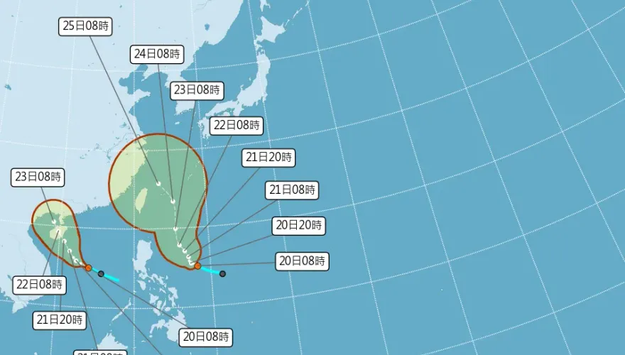 快訊/颱風「凱米」正式生成！氣象署「預測路線」：朝西北移動