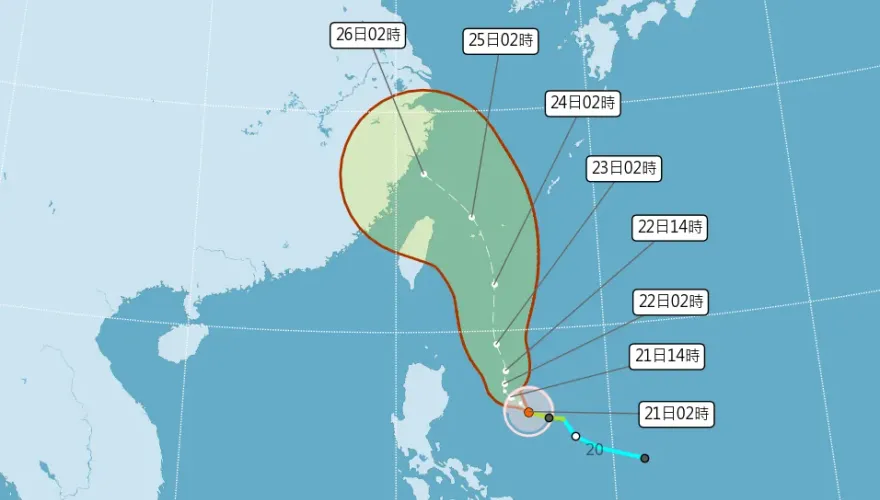 凱米發威了！7/22估「加速轉中颱」　週三、四最接近台灣