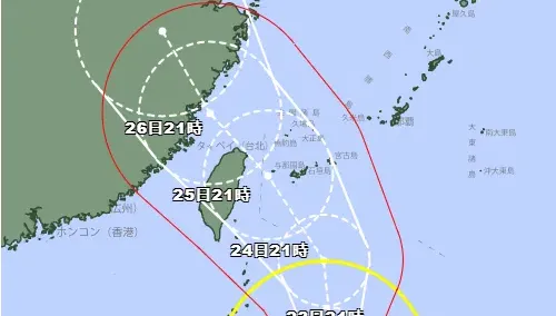 凱米颱風路徑南修！日氣象廳預測直奔台灣　恐重演葛樂禮、尼爾森2颱慘劇