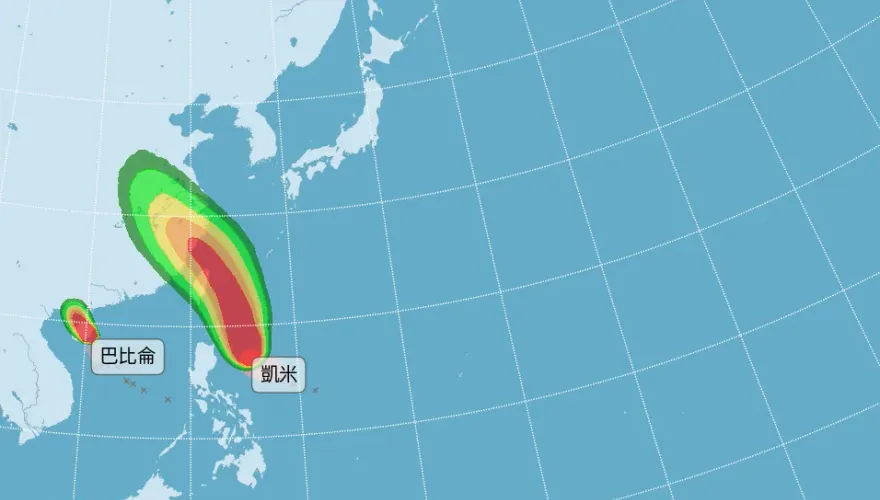 凱米來勢洶洶！有望放颱風假？　「基北北桃宜」暴風圈侵襲率超過8成