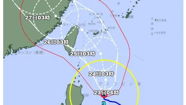 預測路徑曝！估「凱米颱風是強颱」　日本氣象廳：7/25登陸台灣