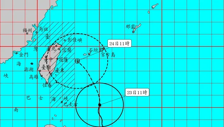 快訊/凱米颱風逼近「11:30發陸警」！　4縣市列入警戒區