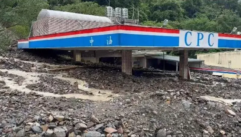 中颱凱米逼近！「全國最悲情加油站」怕爆　曾4度遭土石流穿心吞沒