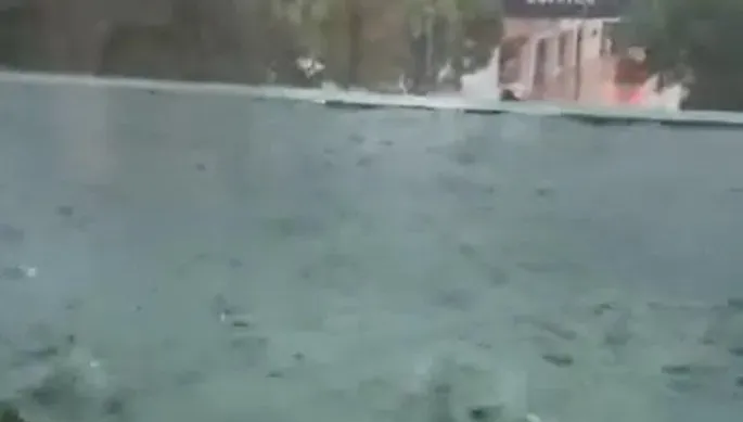 高雄淹水慘況曝！居家景觀落地窗「陽台慘變水族箱」　主委加碼送小噴泉