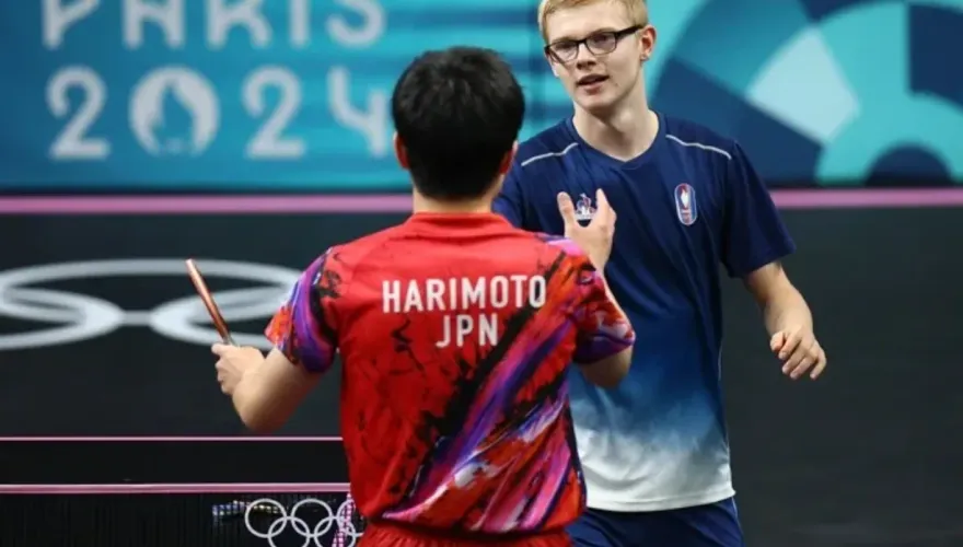悲劇重演！張本智和遭法國17歲勒布朗逆轉　日本無緣男團銅牌