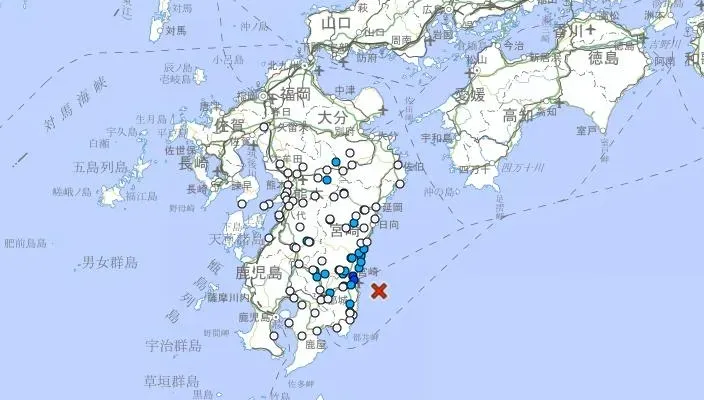 快訊/日本宮崎地牛又翻身！清晨規模4.5地震　無海嘯風險