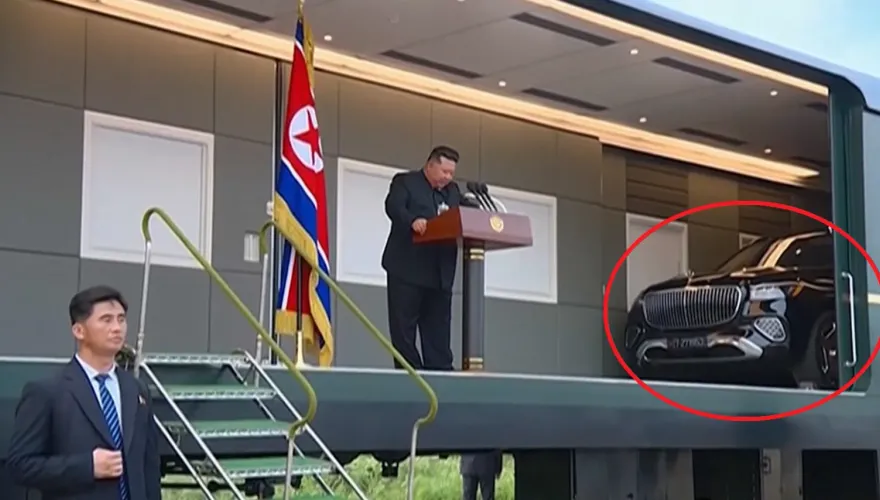 金正恩下鄉勘災新豪車意外曝光　綠皮專列內藏660萬「賓士邁巴赫」