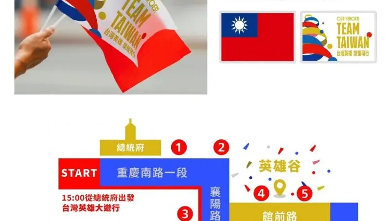 快訊/巴黎奧運「台灣英雄大遊行」！車隊名單、遊行路線曝