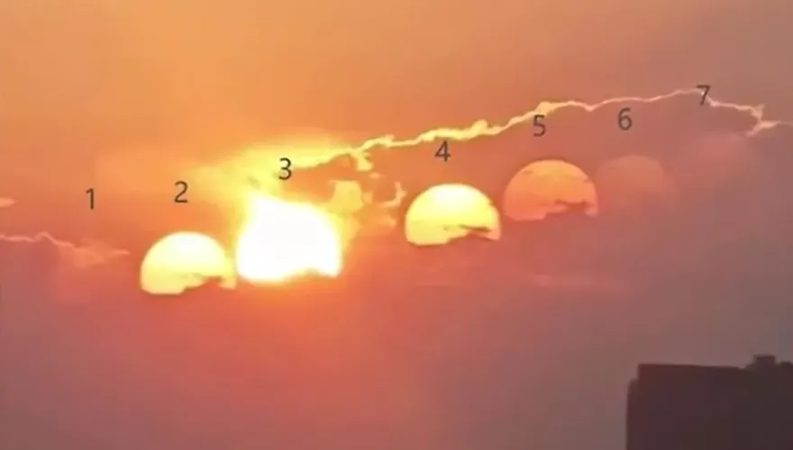 影/后羿在哪？成都驚現「7個太陽同框」 天文專家曝真相