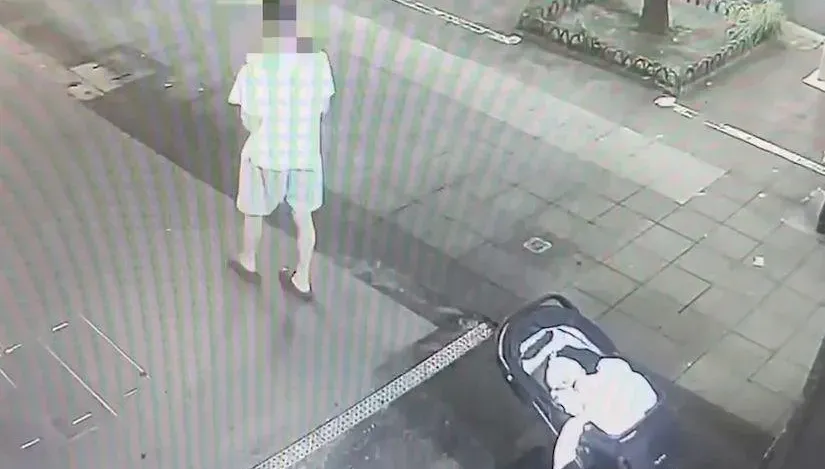 快訊/北市東區驚見棄嬰！狠父暗夜「連人帶車」丟騎樓落跑　警依遺棄罪法辦