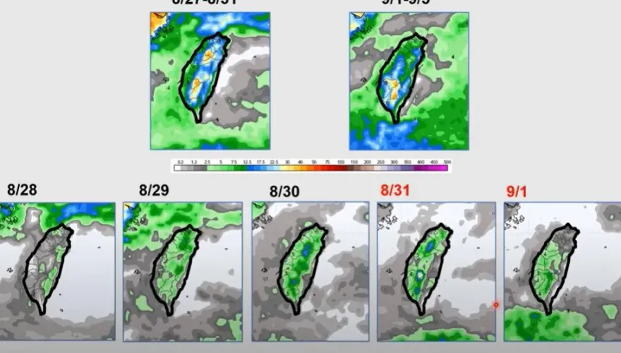 中颱珊珊前進日本！賈新興曝台灣未來10天雨區：9/3有熱帶擾動發展