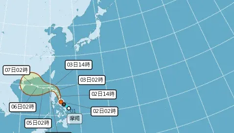 摩羯預估轉中颱！對台影響、預測路徑曝　9/3晚間變天有雨