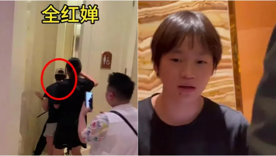 影/太過分！全紅嬋澳門酒店被狂追躲女廁　遇男粉絲硬闖嚇到爆哭
