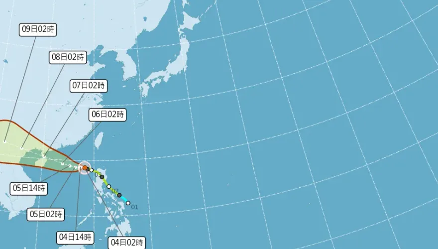 摩羯增強今將轉中颱！全台雨彈連下7天　下週恐還有雙颱