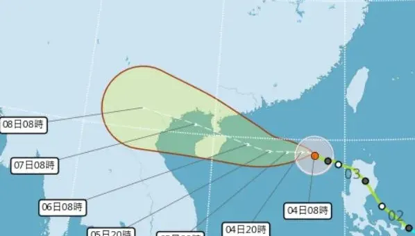 摩羯轉中颱！部分地區注意「高溫及降雨」　氣象署：不排除轉強颱