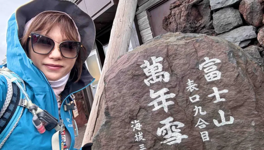 中天主播洪淑芬完登富士山！愛用1物笑喊「希望跟埃及豔后一樣漂亮」