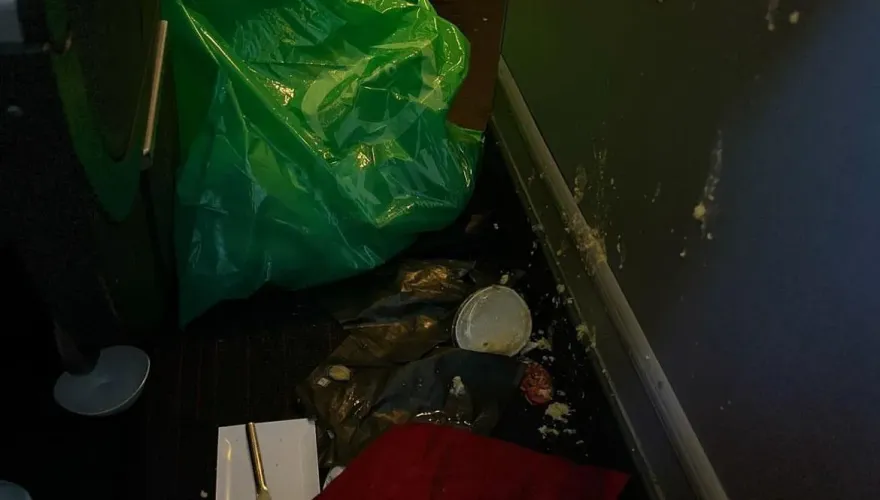 影/土耳其航空飛桃機遇嚴重亂流！餐點亂飛、旅客頭撞天花板受傷　機上慘狀曝光