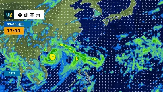 半個台灣有雨！摩羯外圍雨彈狂轟西半部　中秋恐有熱帶擾動發展