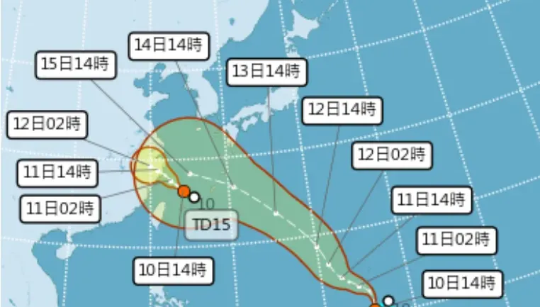 輕颱貝碧佳、葡萄桑最快9/11生成　週末起再炸低壓雨彈