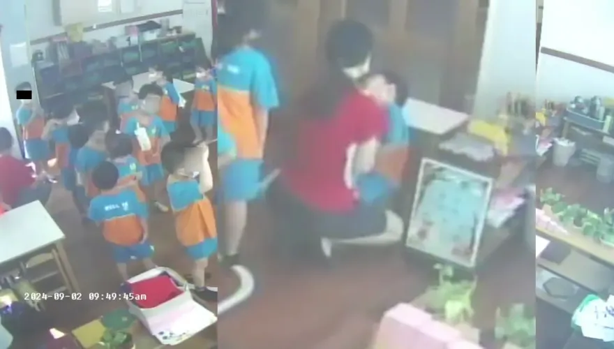 影/扯！台中幼保員「捏嘴、搖晃」孩子全身多處瘀青　家長怒告